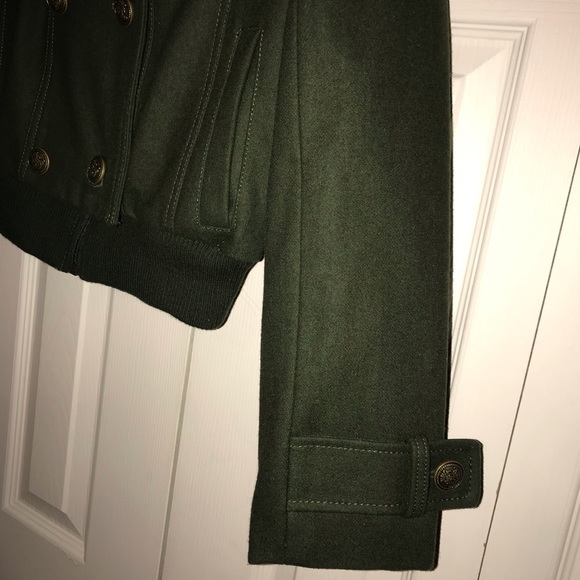 Sean John Women’s Hunter Green Peacoat - Picture 7 of 8